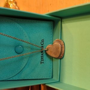 Tiffany & co silver heart necklace
